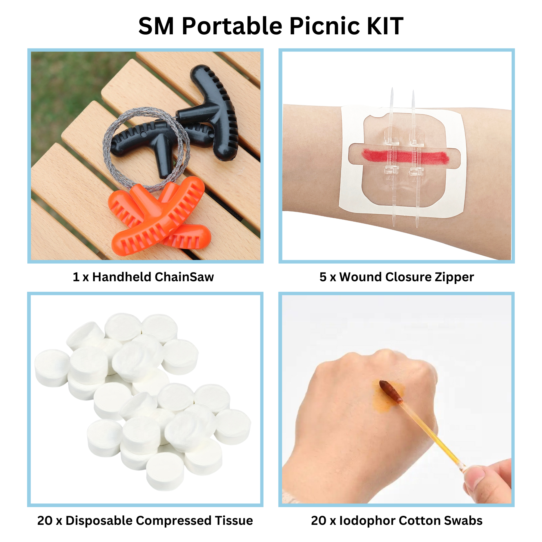 SM Portable Picnic KIT: Your Pocket-Sized First Aid for Outdoor Adventures