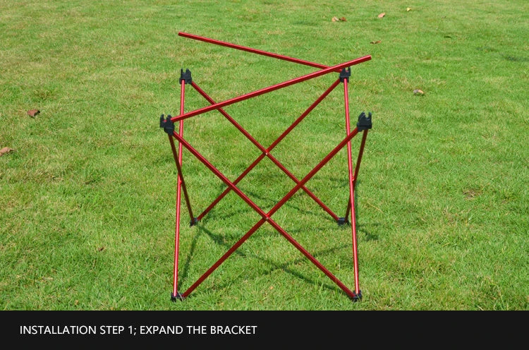 Table pliante extérieure en alliage d'aluminium pour le camping ou le barbecue 