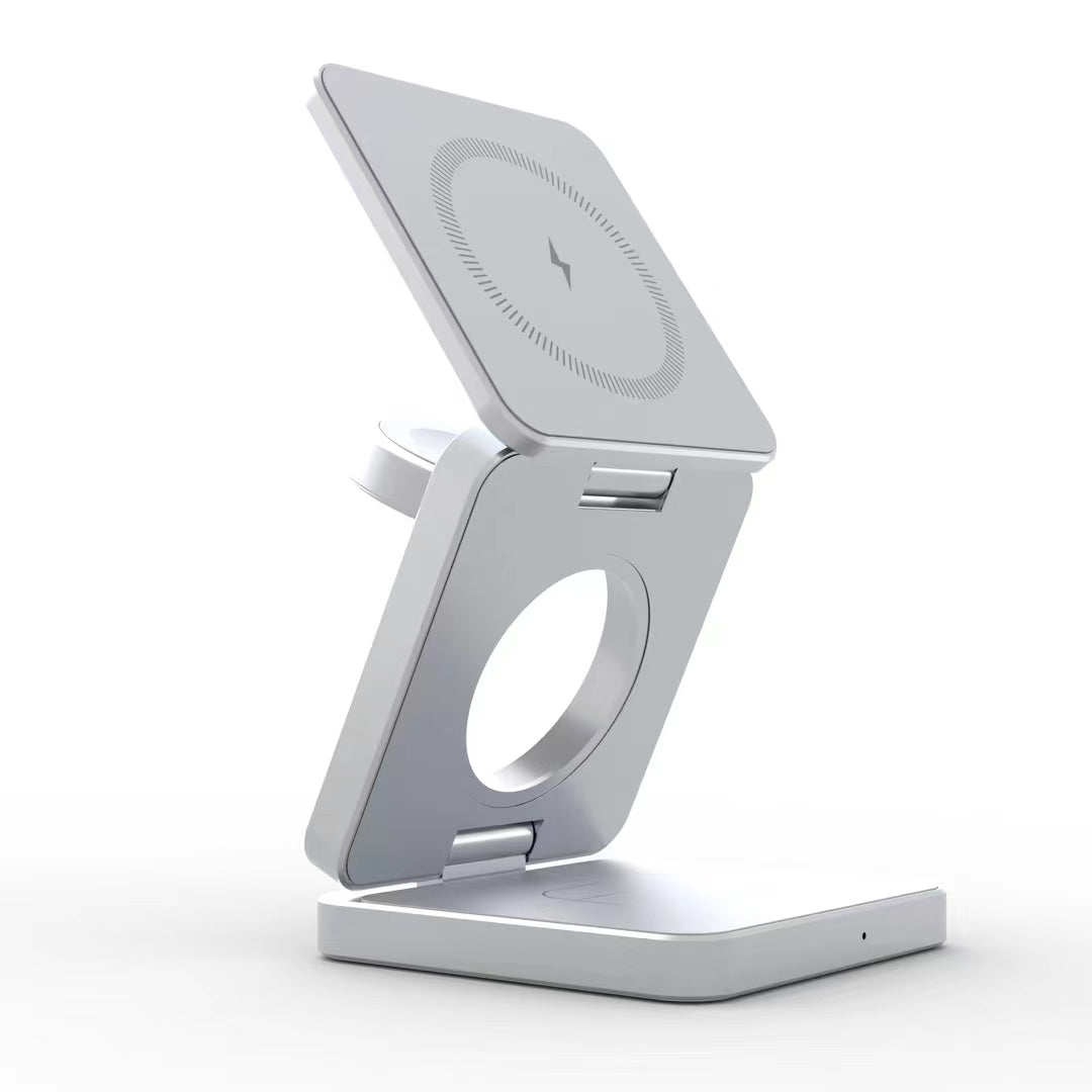 Magnetisches faltbares kabelloses Ladegerät 3 in 1 faltbar 