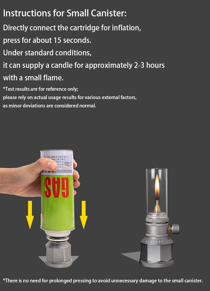 Lampe à bougie extérieure portative