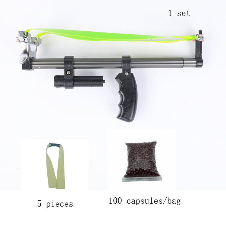 Set aus Edelstahl-Schleudern mit Laser