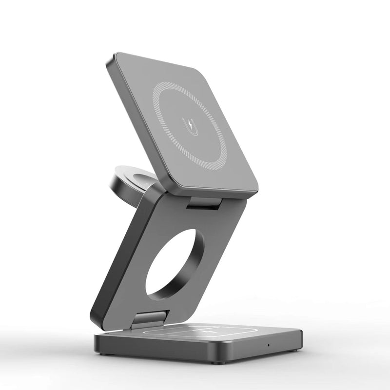 Magnetic Foldable Wireless Charger 3 In 1 Folding