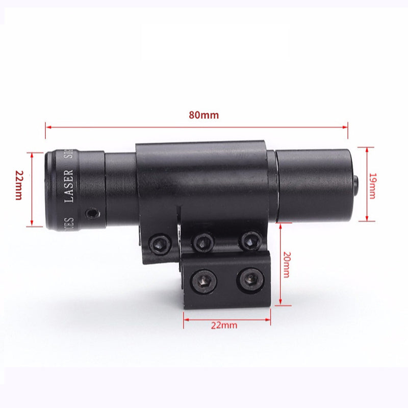 Mini-Kompakt-Optik-Kollimatorfernrohr mit einstellbarem Laser für Outdoor-Aktivitäten