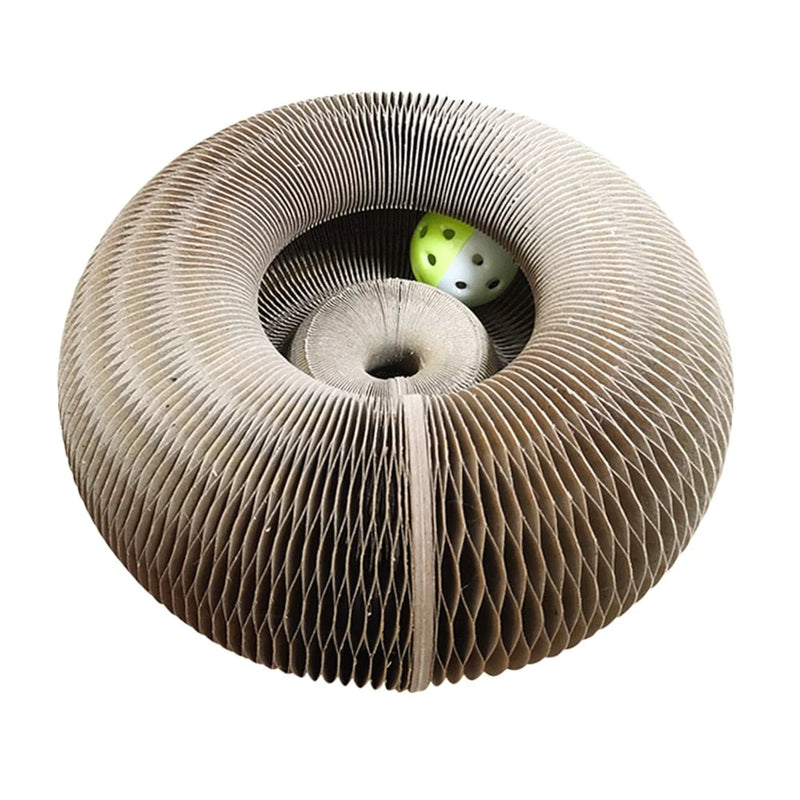 MAGIC ORGAN KATZENKRATZBRETT, KATZENSPIELZEUG MIT GLOCKE, KATZENKRALLEN ZUM SCHLEIFEN. 