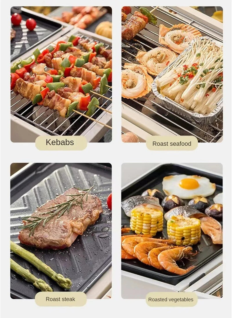 Outdoor Non-Stick Double-sided Camping BBQ Stove