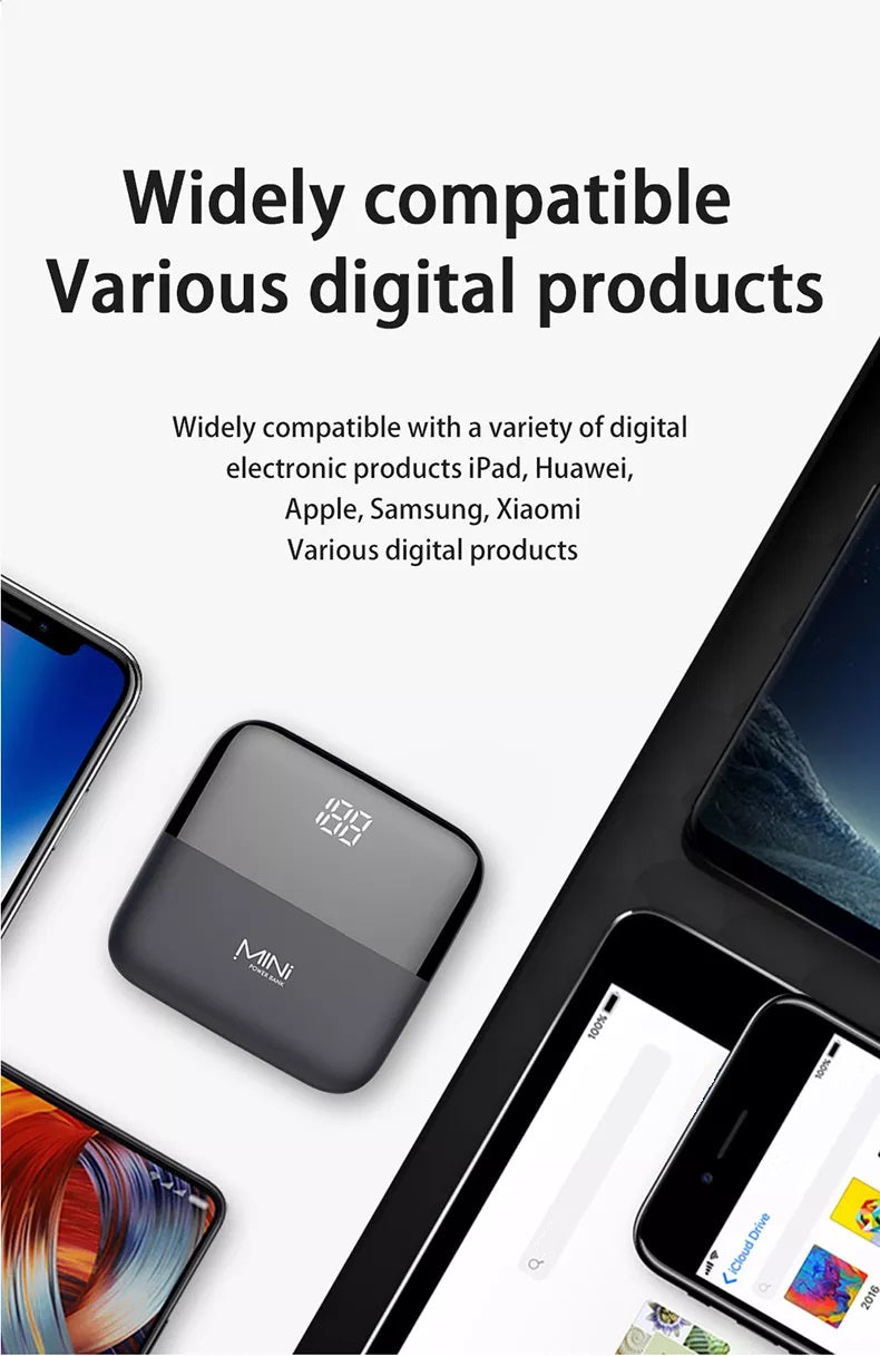 SM ChargeMate - Tragbare Mini-Powerbank mit 10000 mAh 