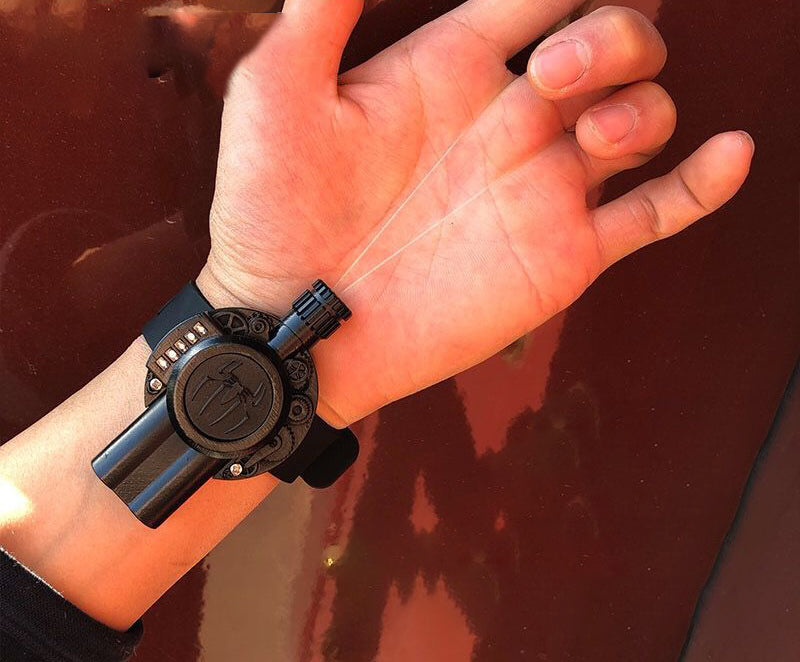 Spider-Man Transformation Toys, Realistic super sticky spider silk shooter