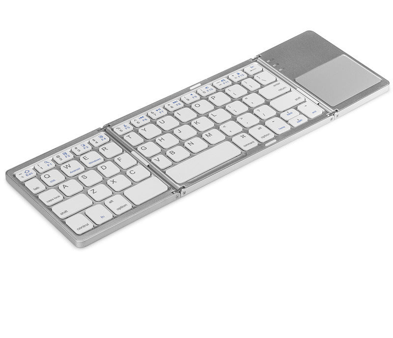Mini claviers pliables sans fil Bluetooth 3.0, pour tablettes et téléphones Windows, Android, Ios ou Ipad (clavier et pavé tactile en un) 