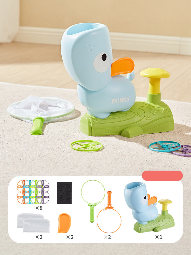 Fliegende Untertasse Katapult Spiel Sport Spielzeug durch Pedal Schalter