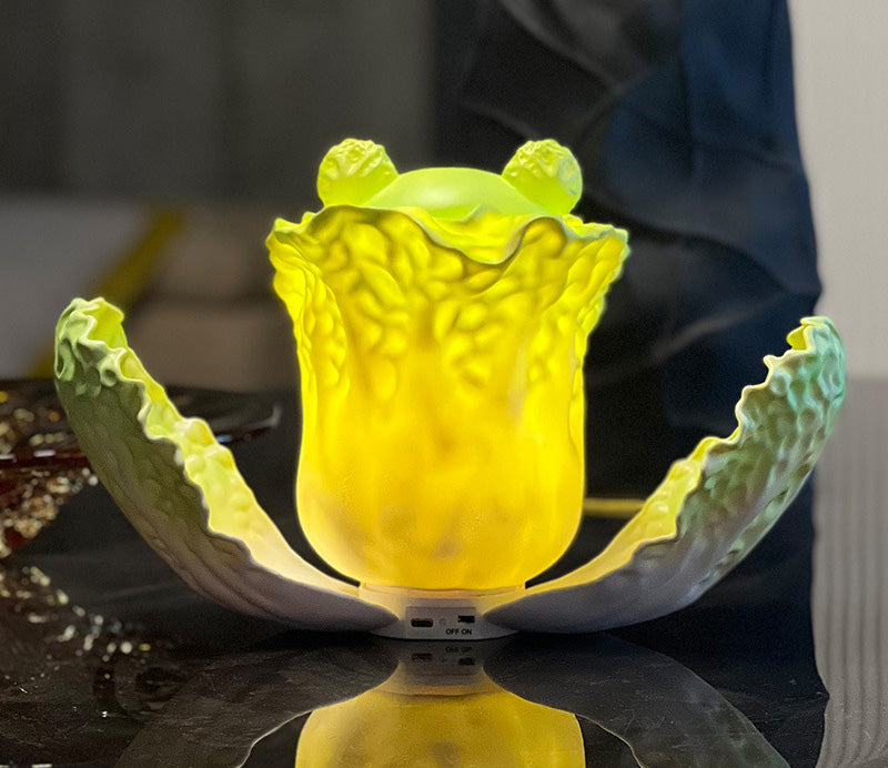 Cute Cabbage Puppy Lamp, decorative table lamp, decorated the living room and the bedroom