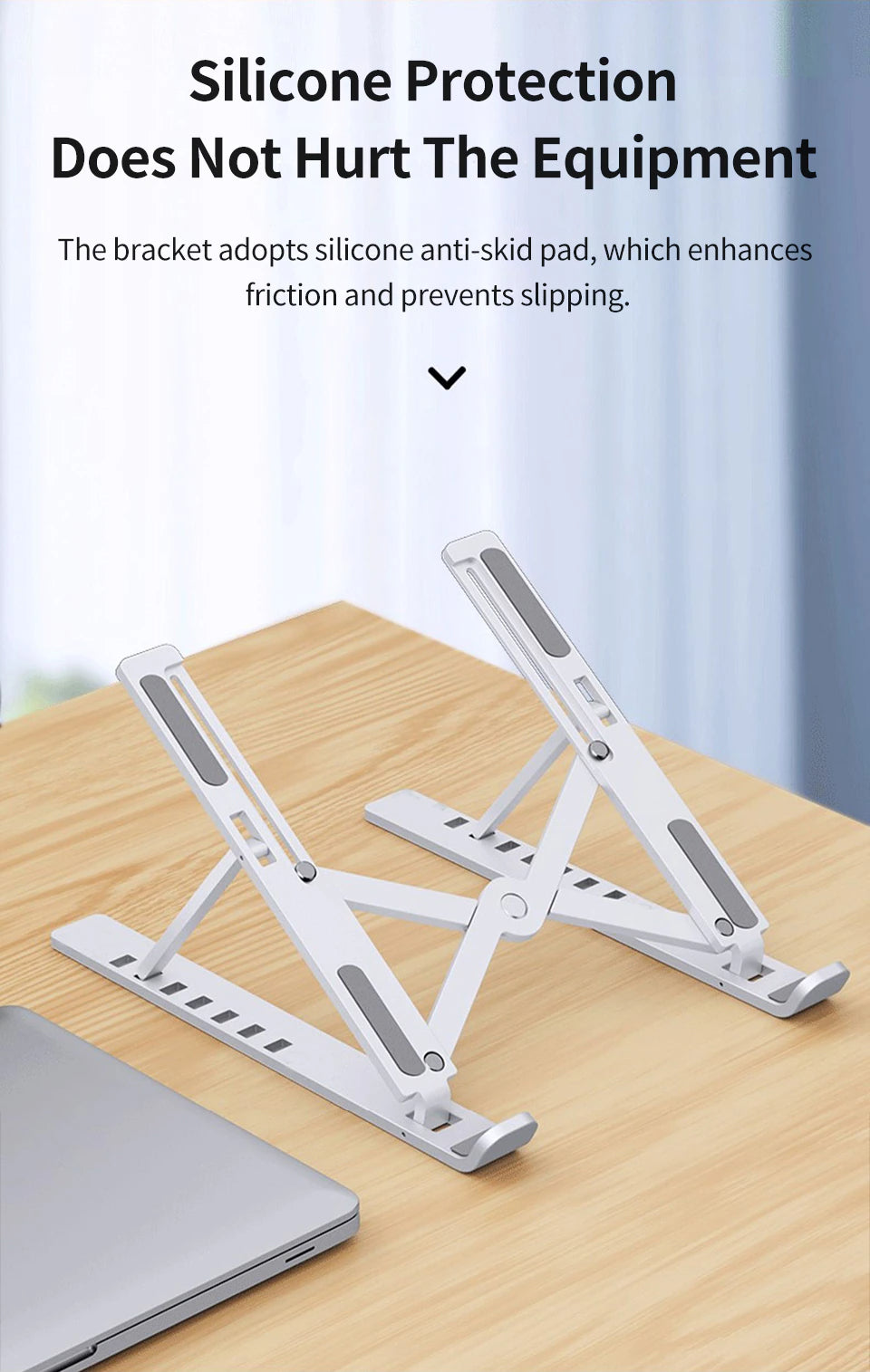 Universal Laptop Stand Portable Foldable Adjustable All Aluminum Alloy