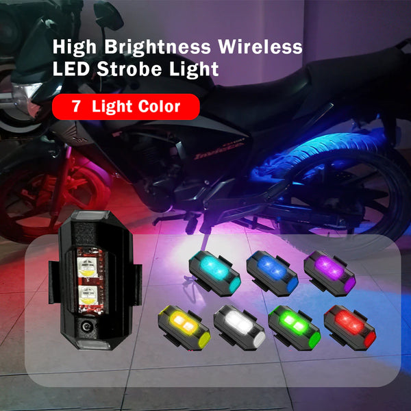 Universelle LED-Antikollisionswarnleuchte, Mini-Signalleuchte, Drohne mit Blitzlicht, 7 Farben, Blinkeranzeige, Motorrad 