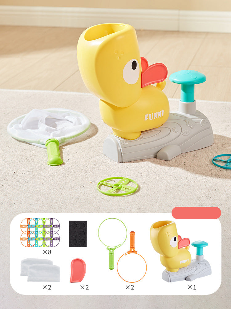 Fliegende Untertasse Katapult Spiel Sport Spielzeug durch Pedal Schalter