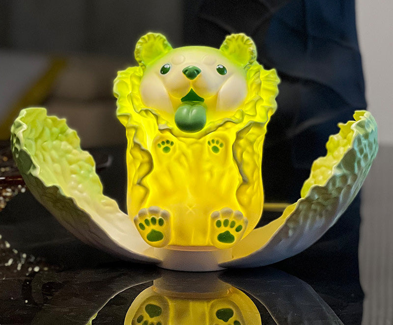 Niedliche Kohlwelpenlampe, dekorative Tischlampe, dekoriert das Wohnzimmer und das Schlafzimmer