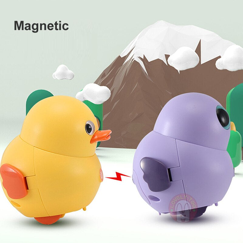 Animaux électroniques magnétiques oscillants mignons marchant des jouets de poulet pour les enfants 