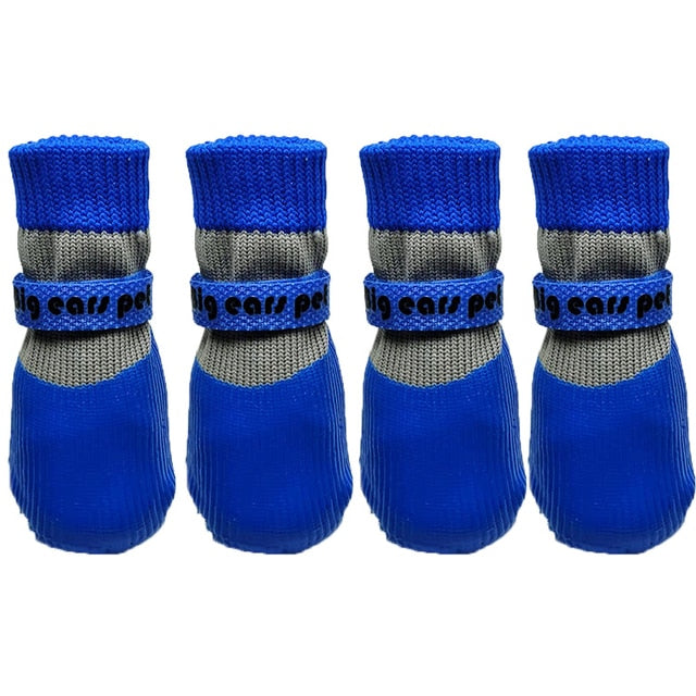 Nouveau modèle 4 pièces/ensemble chaussettes pour chien en plein air anti-dérapant imperméable patte