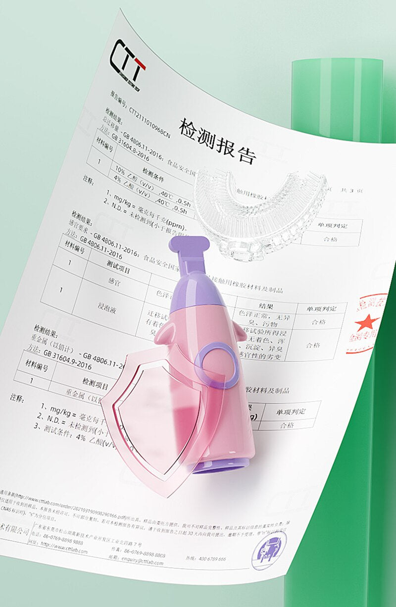 Zahnbürste für Kinder U Form 360° Kinderzahnbürste Zahnpflege zur Zahnreinigung Kinderzahnbürste Babybürste Zahnpflege 