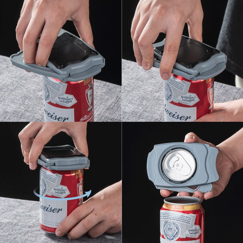 Universal 1pc Topless Can Opener The Easiest Can Opener Opener Bottle Opener Hand Tools Pocket Multitool
