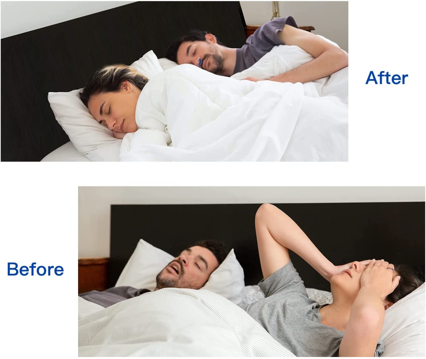 Elektrischer Schnarchstopper aus Silikon, elektrisches Anti-Schnarch-Gerät mit USB-Aufladung