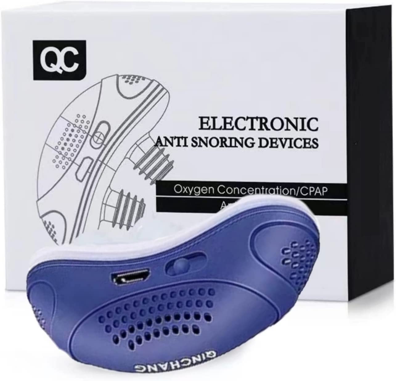 Elektrischer Schnarchstopper aus Silikon, elektrisches Anti-Schnarch-Gerät mit USB-Aufladung