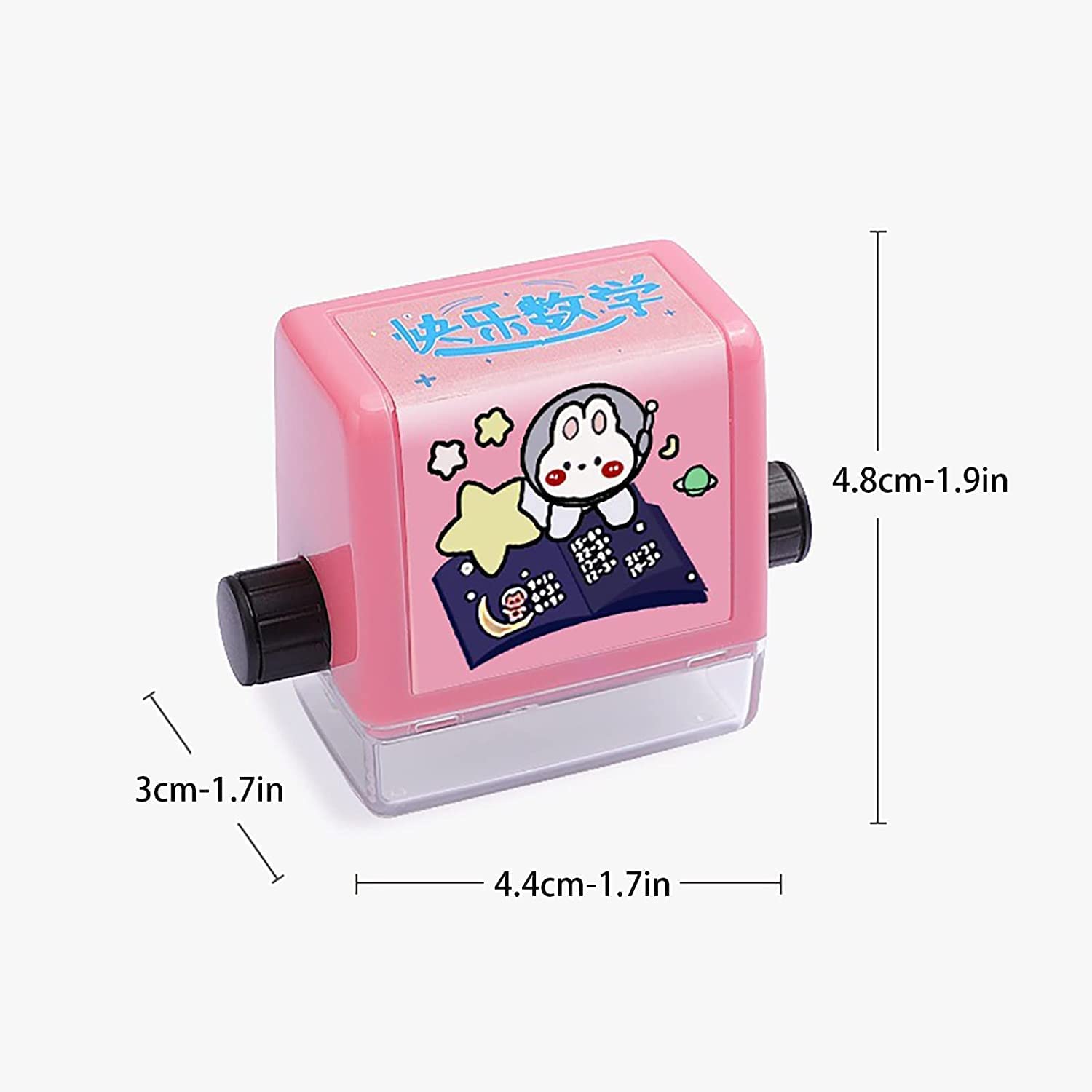 Tampon d'enseignement numérique à rouleau, artefact arithmétique de sceau d'addition et de soustraction réutilisable 