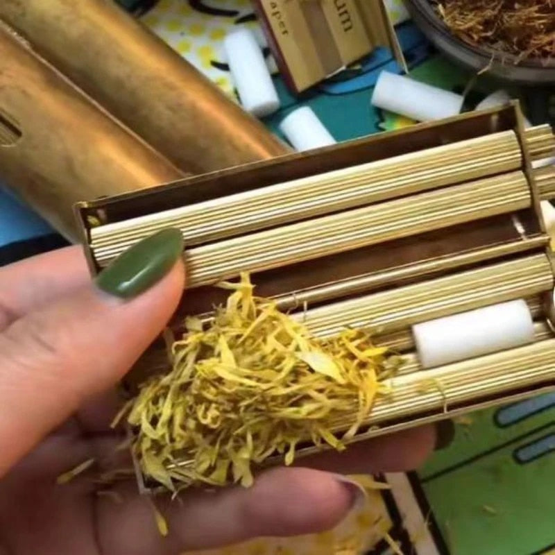 Classic Roller: Vintage Metal Paper Rolling Tool