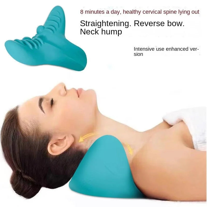 Oreiller de massage de la colonne cervicale, oreiller de massage portable pour détendre le cou et les épaules