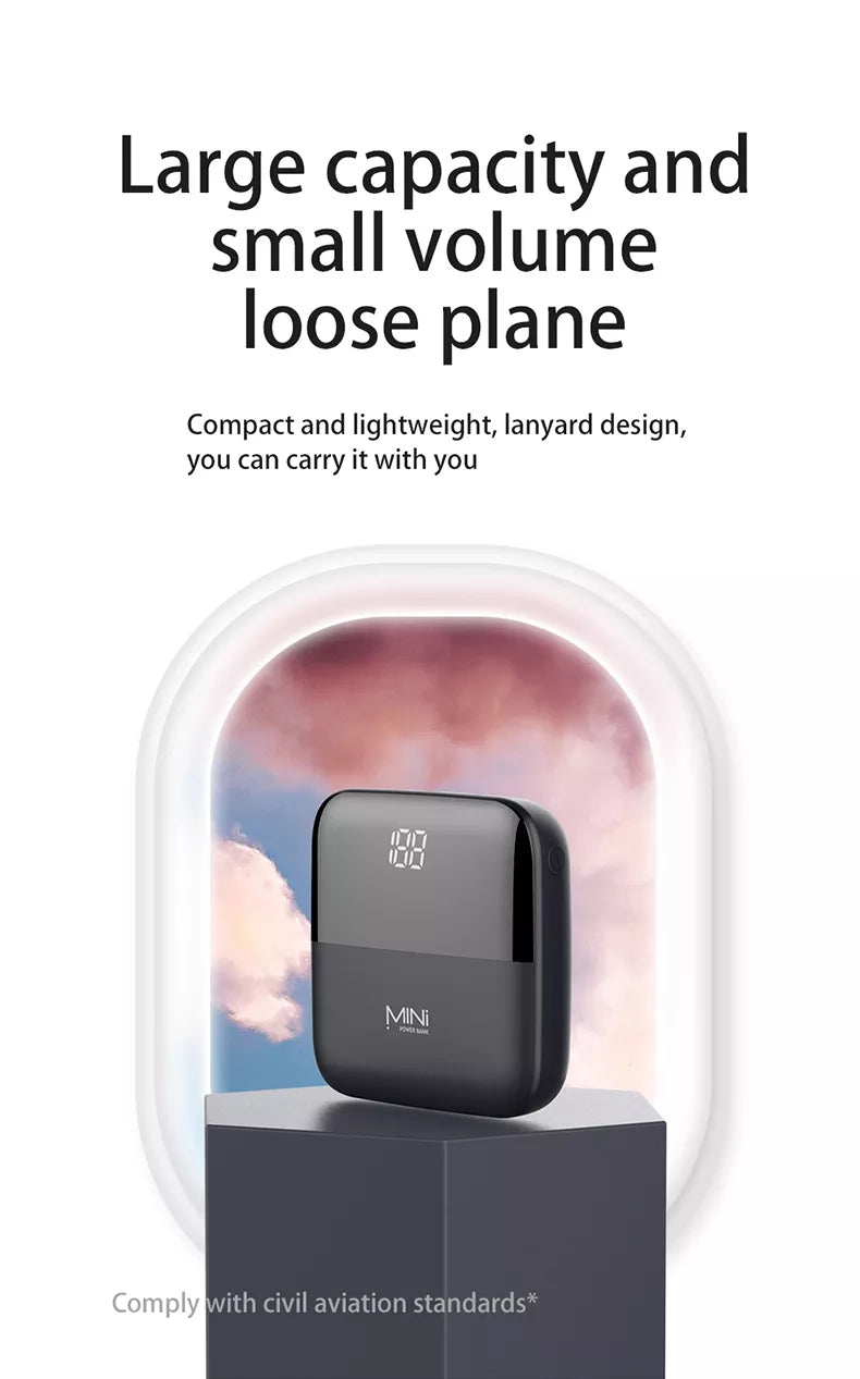 SM ChargeMate - Tragbare Mini-Powerbank mit 10000 mAh 