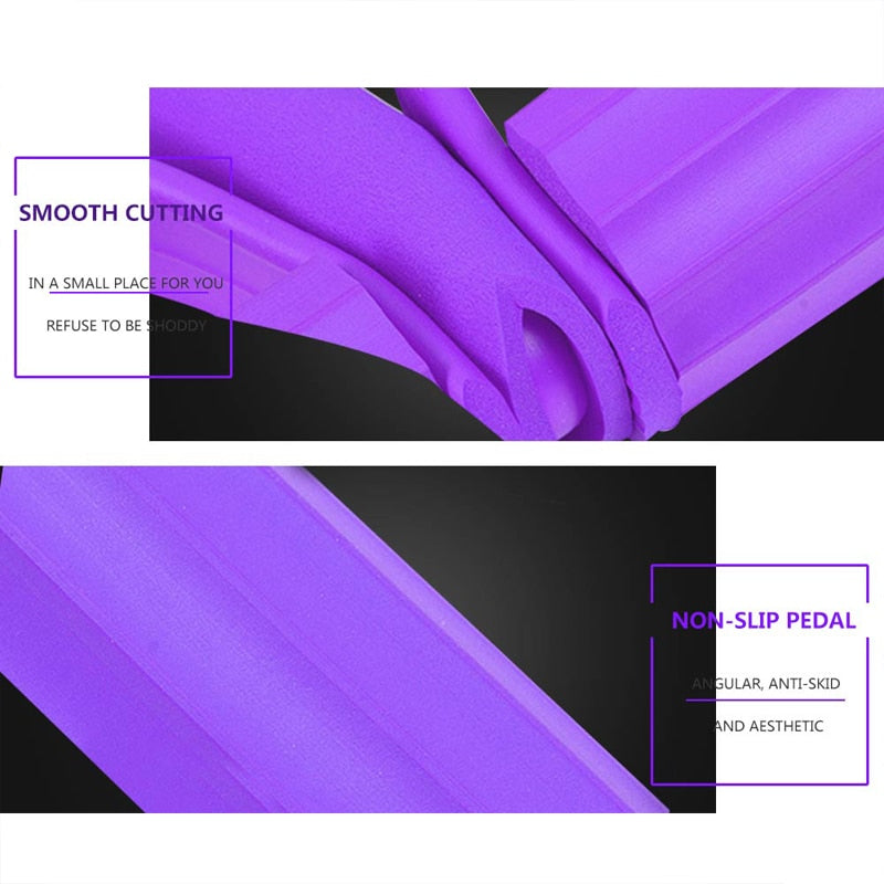 Fitness-Übungsgummi, 4 Schläuche, elastische Gummipedale, Widerstandsband mit Sit-Up-Zugseil für Yoga, Pilates und Trainingsgeräte