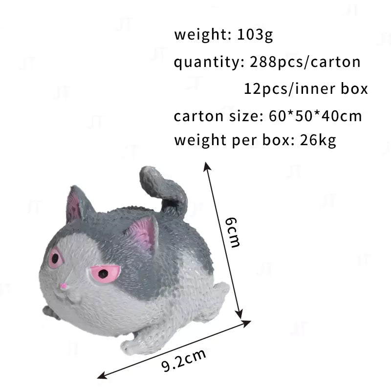 Tierform-Quetschspielzeug für Katzen und Hunde, Dekompressionsspielzeug, Zappelspielzeug 