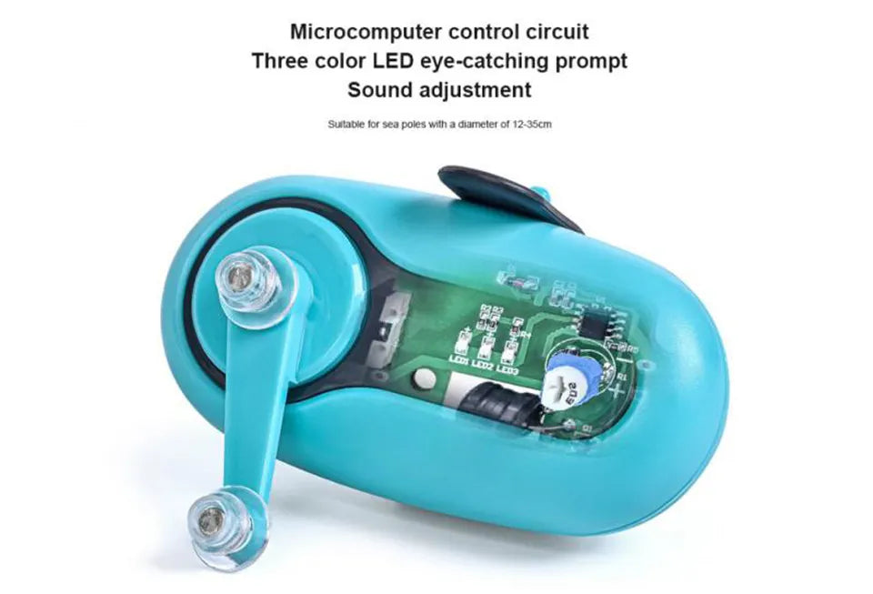 Bissanzeiger fürs Angeln, elektronischer Summer, Angelrute, laute LED-Leuchte, Anzeige, LED-Licht, Fischschnur, Alarm, Angelgeräte