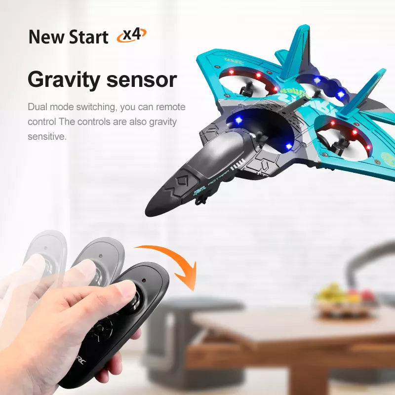 V17 RC Remote Control Airplane 2.4G, Drone Glider, Fighter Plane Glider
