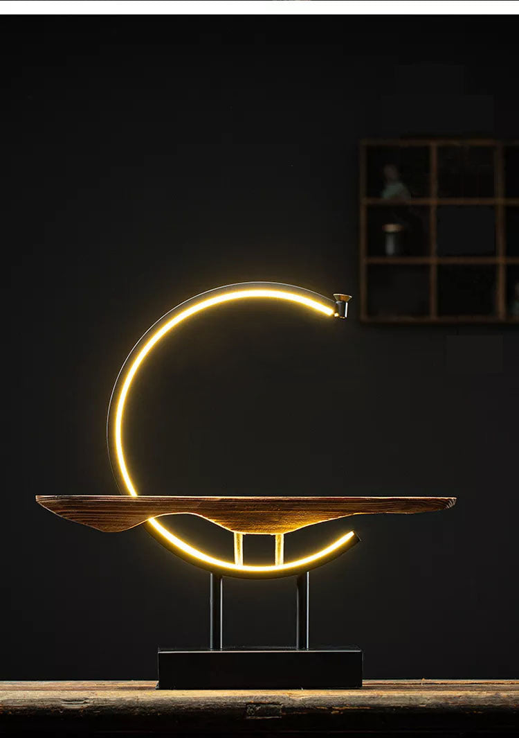 Buddha-Rückfluss-Räuchergefäß mit Lampe, Keramik-Räuchergefäß-Ornamente mit Buddha-Ornamenten, Zen-Räuchergefäß 