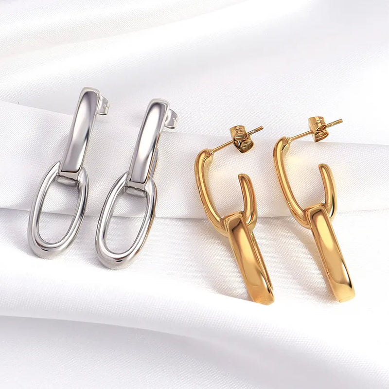 SM Luxury Link Hoops