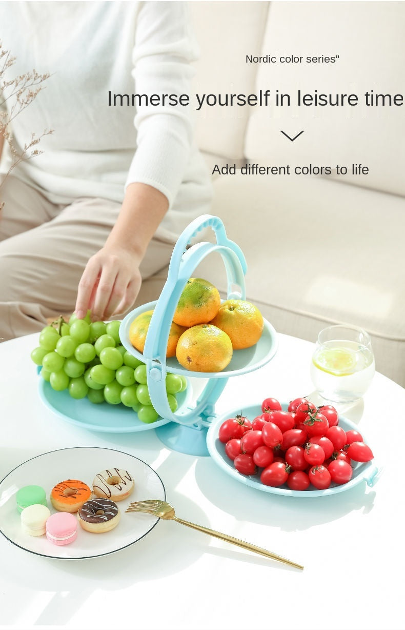 Foldable 3 Tiers Fruit Racks