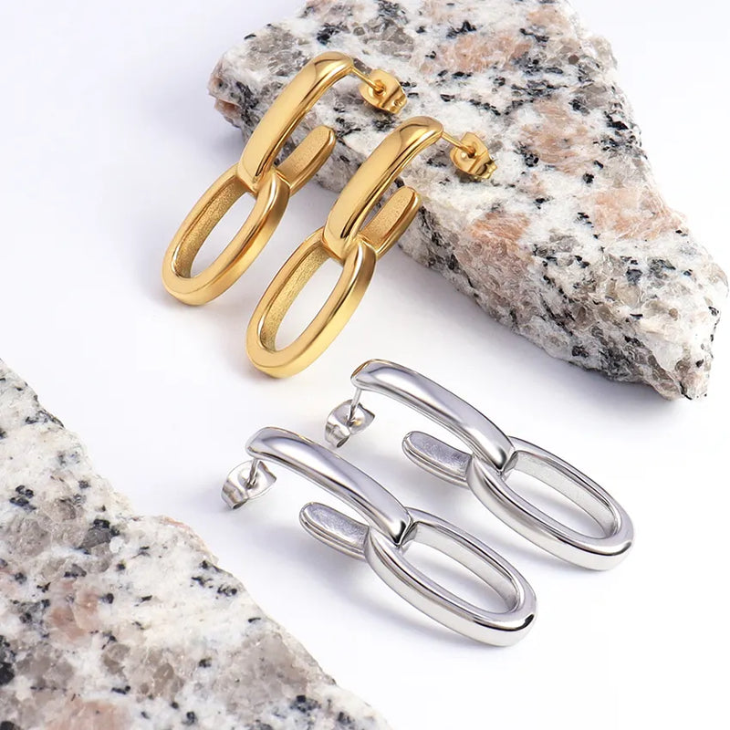 SM Luxury Link Hoops