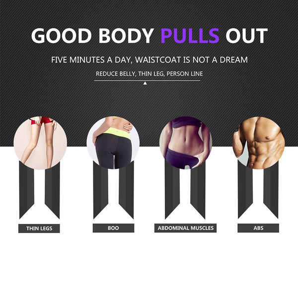 Fitness-Übungsgummi, 4 Schläuche, elastische Gummipedale, Widerstandsband mit Sit-Up-Zugseil für Yoga, Pilates und Trainingsgeräte