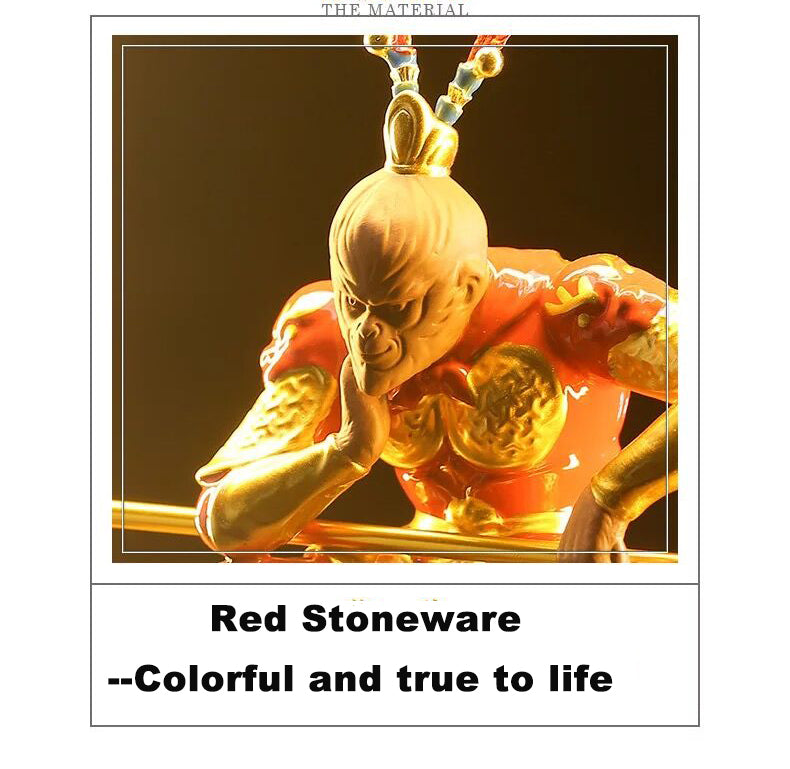 Chinesisches Zen-Layout, Wohnzimmer, Sun Wukong, Rückfluss-Räuchergefäß, Schreibtisch-Dekoration, Wohnaccessoires