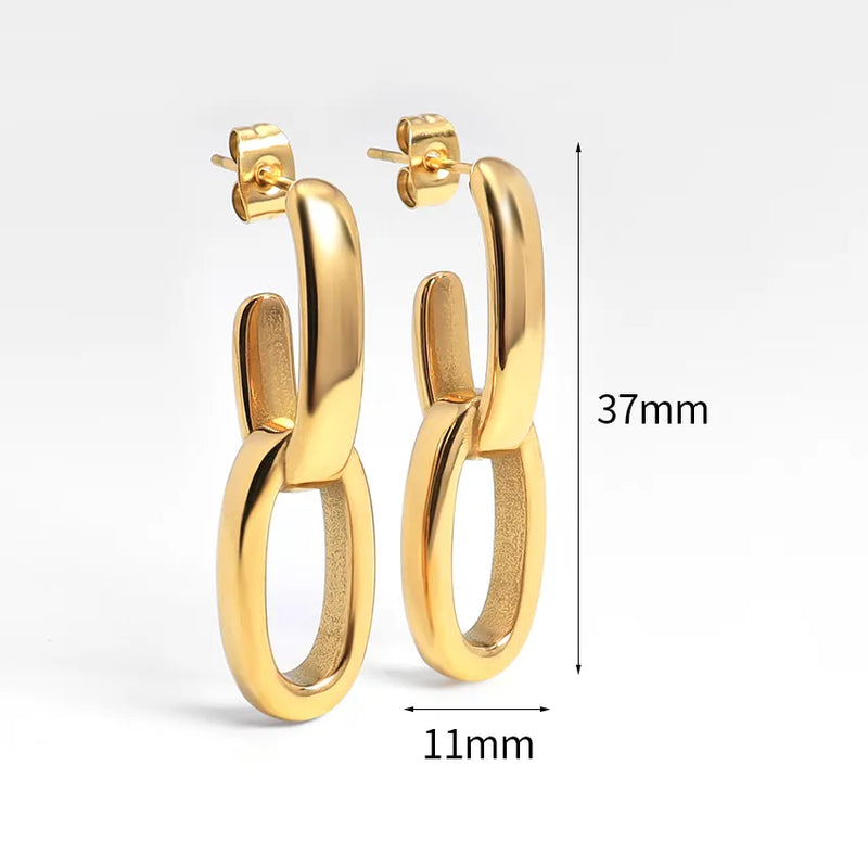 SM Luxury Link Hoops