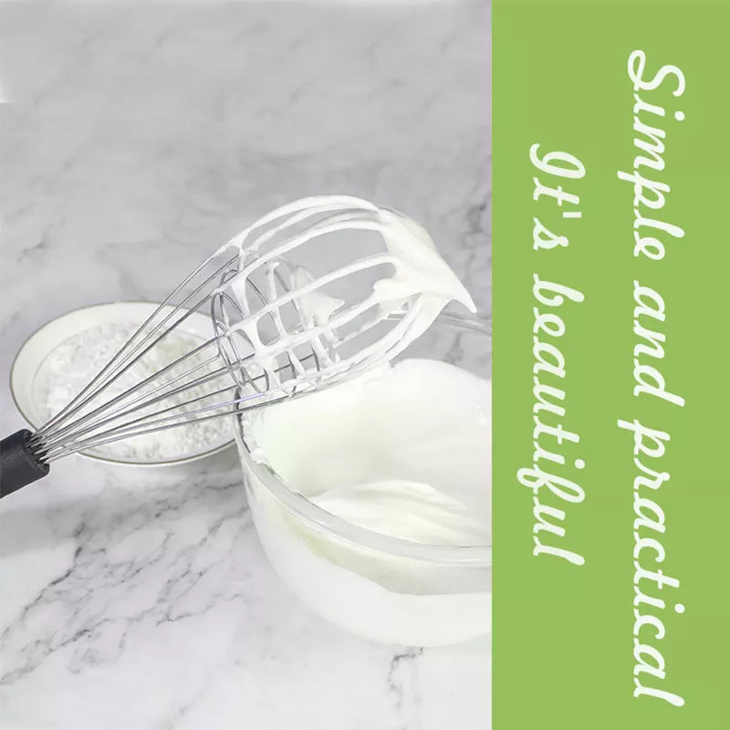 Küchen-Eiermixer aus Edelstahl, Schneebesen 