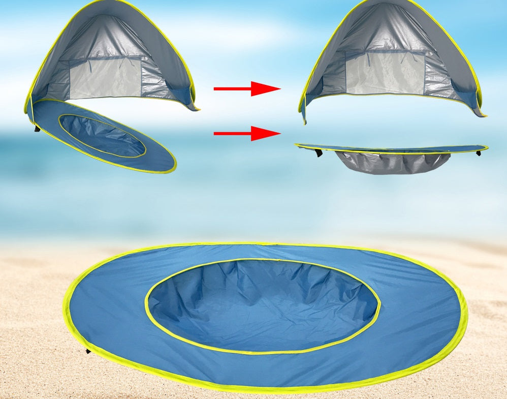 Lightweight and Compact Baby Beach Tent with Pool and UV Protection - The bottom can be disassembled depending on the purpose of use