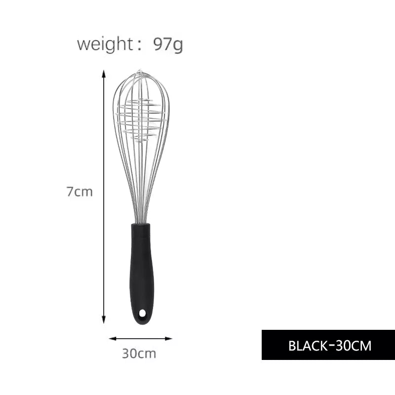 Küchen-Eiermixer aus Edelstahl, Schneebesen 