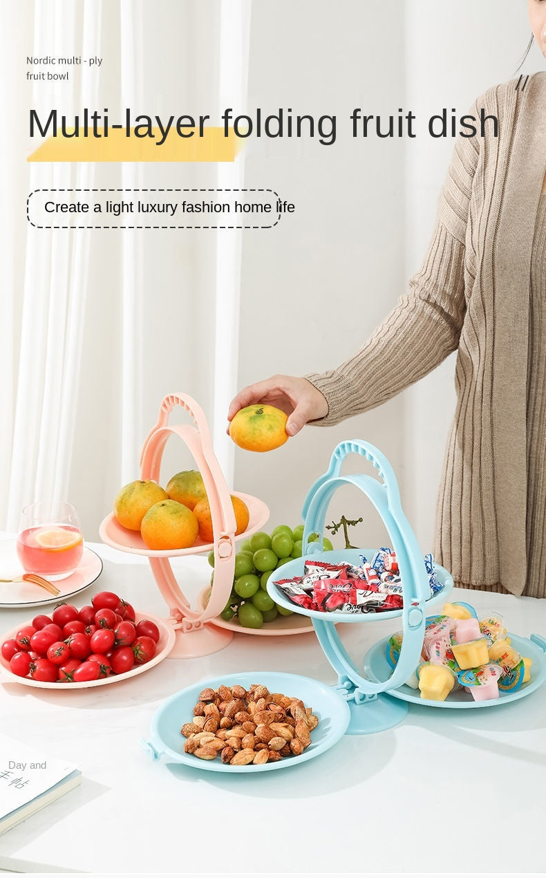 Foldable 3 Tiers Fruit Racks