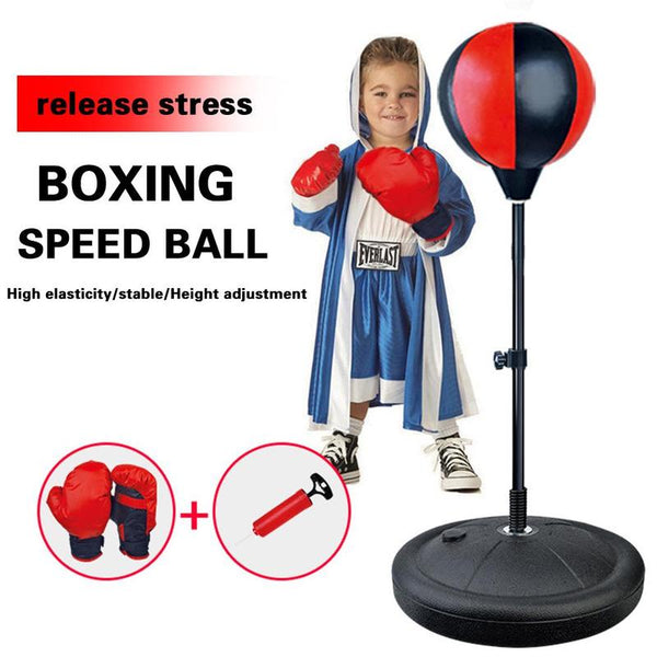 Üben von Boxen Presse Reaktion Heavy Ball Boxing Punch Stand, 70-105Cm hohe Einstellung