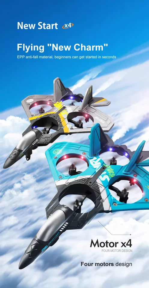 V17 RC Remote Control Airplane 2.4G, Drone Glider, Fighter Plane Glider