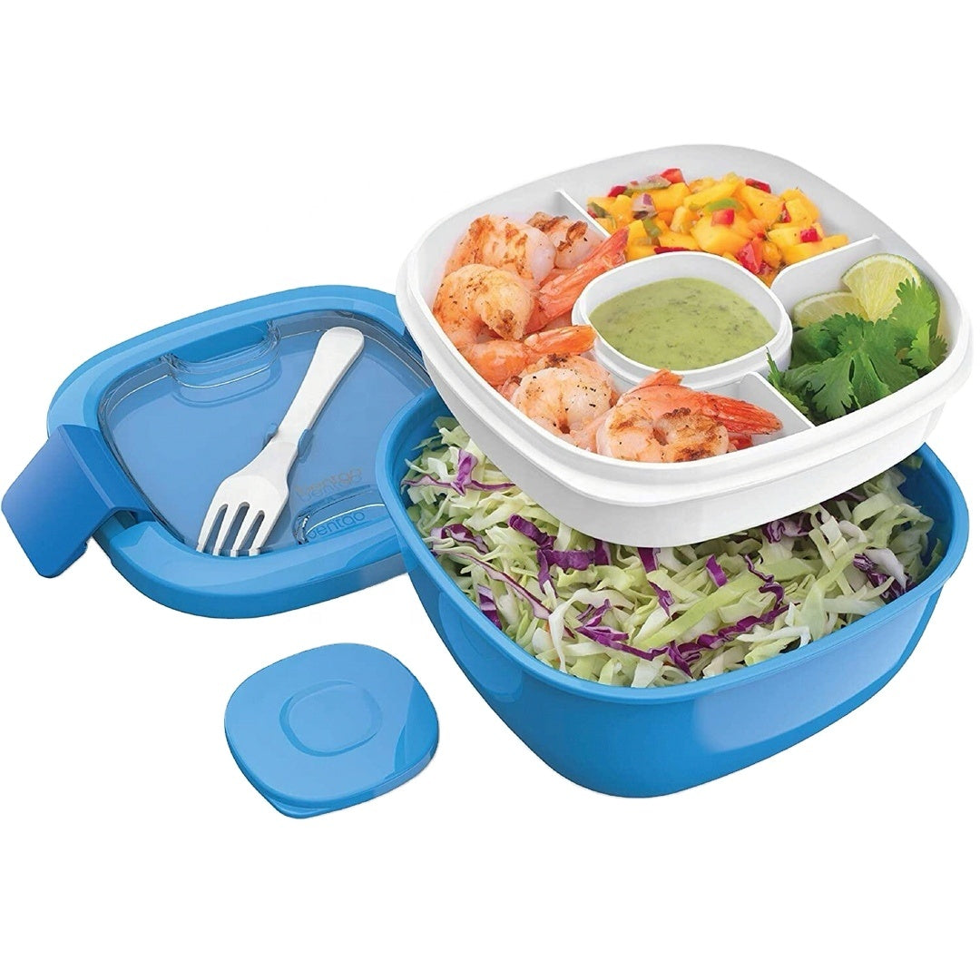 Großhandel Mikrowellenbeheizte biologisch abbaubare Weizenstroh-Lunchbox Bento mit Besteck