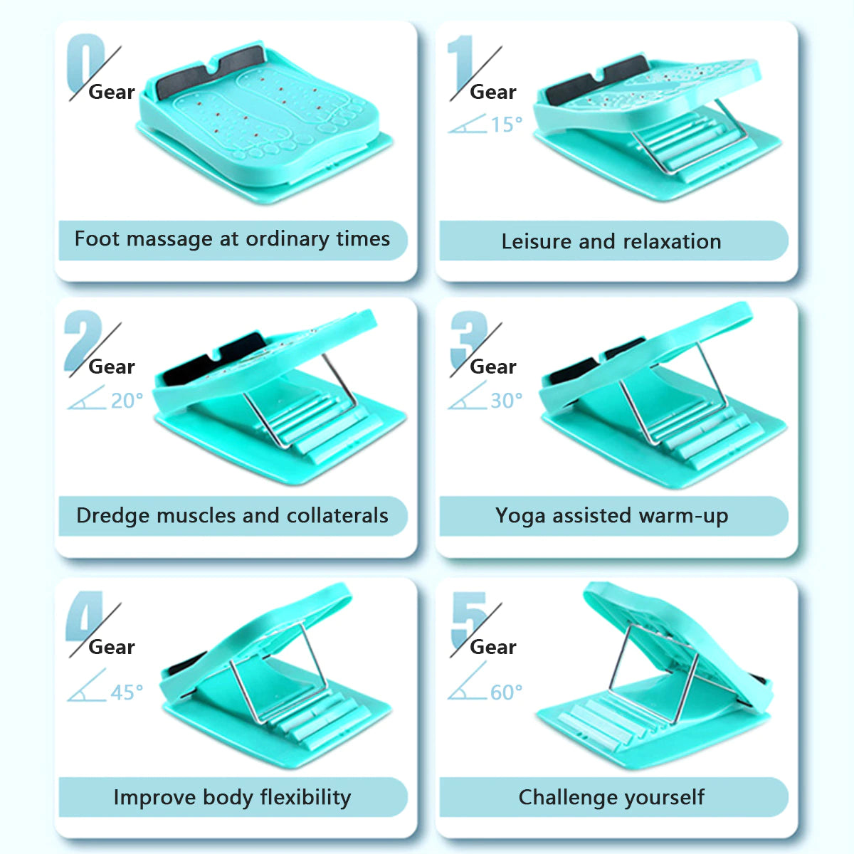 Klappbarer Schlankheits-Trainingsständer mit Beinen und Magnet-Massage-Pedal für Bodybuilding und Fettabbau 