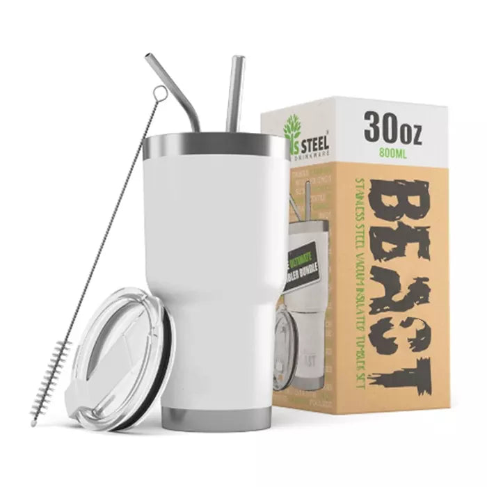 30-oz-Becher aus Edelstahl, vakuumisolierte Kaffeekanne, Reise-Eiskanne