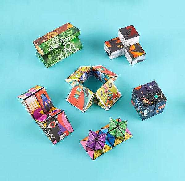 Rubik Magic 3D für Kinder und Erwachsene, Dekompressionsspielzeug-Puzzle, Werkzeug zum Stressabbau