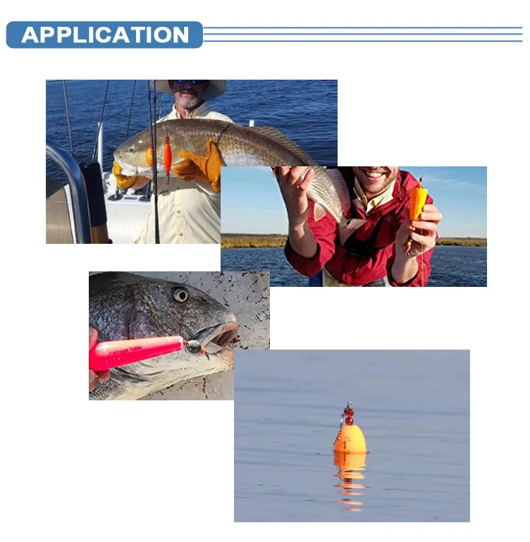 Selco Wholesale Lnshore Sea Fishing Setup Popping Cork Rig Fishing Float Bobber For Redfish Perch Fishing Float